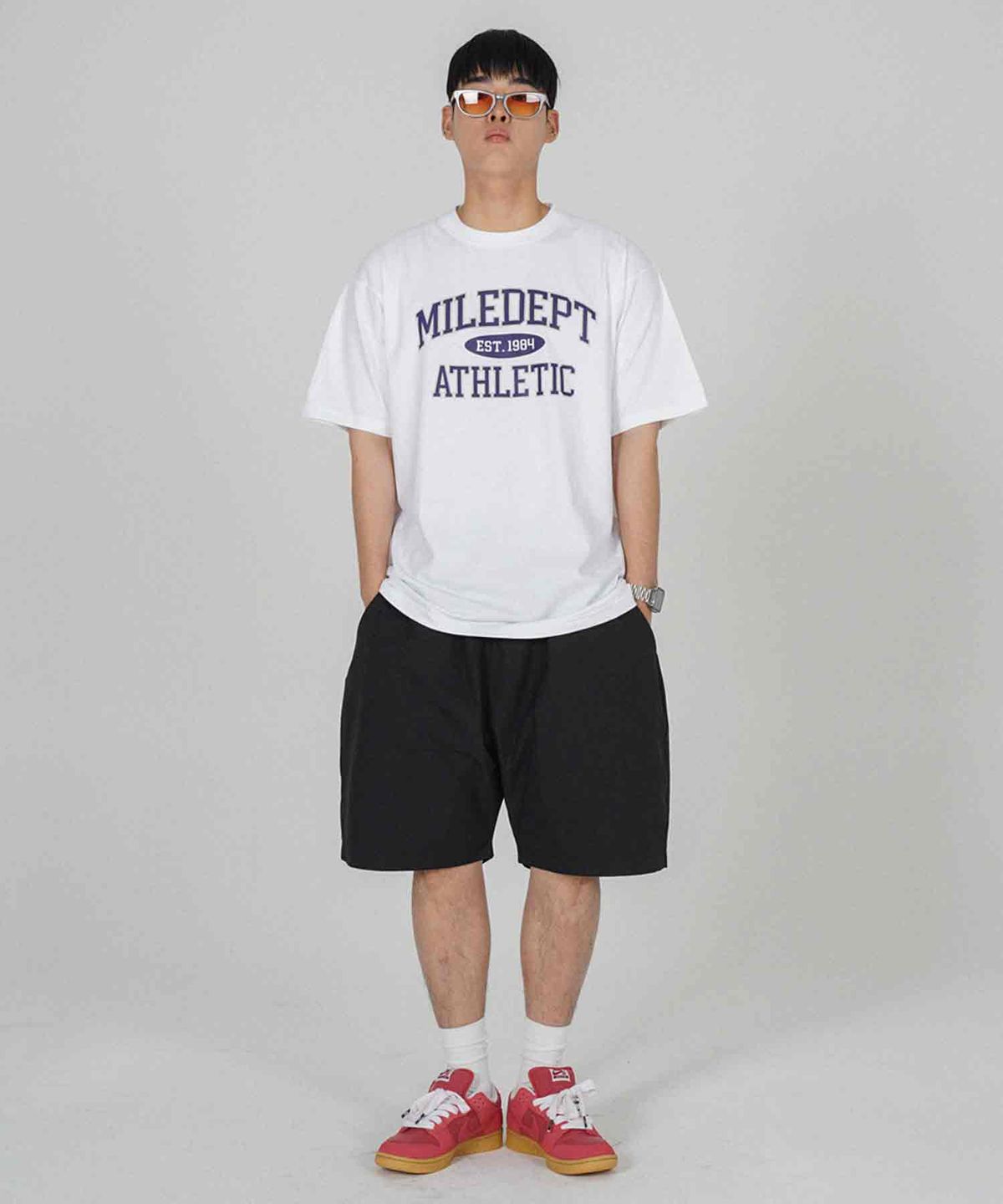 더마일(THEMILE) MILE DEPT. GARMENTS CREW [WHITE]