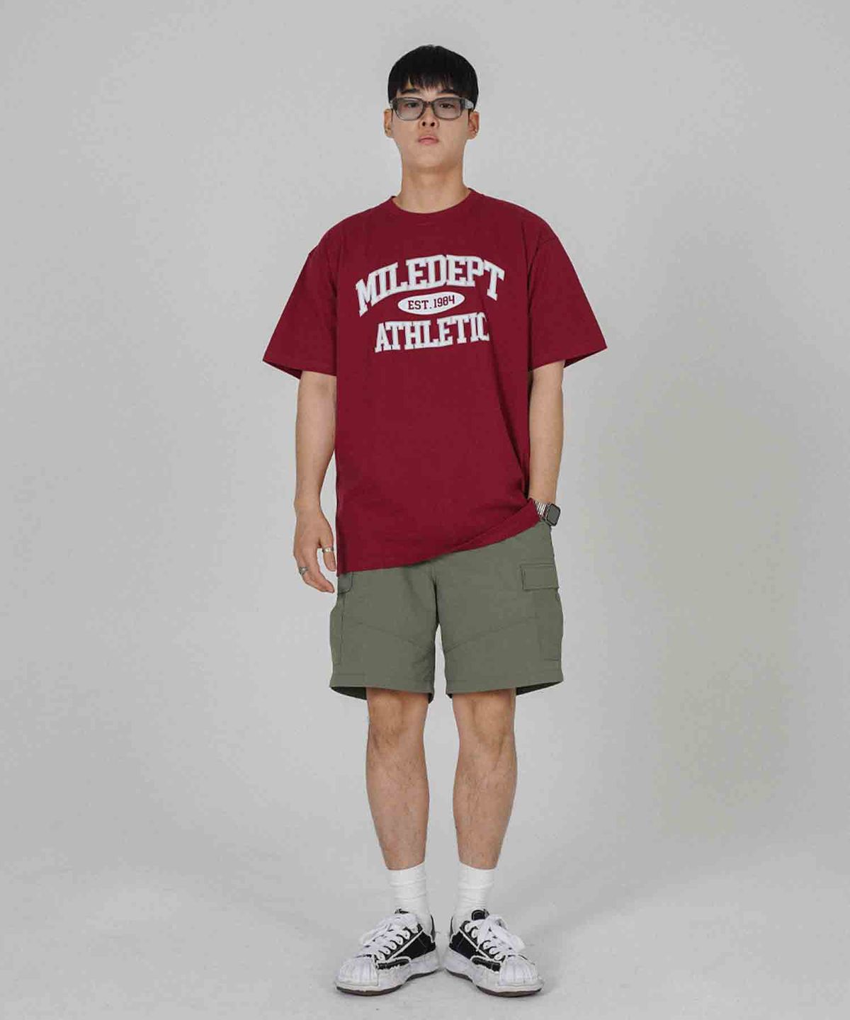 더마일(THEMILE) MILE DEPT. GARMENTS CREW [BURGANDY]