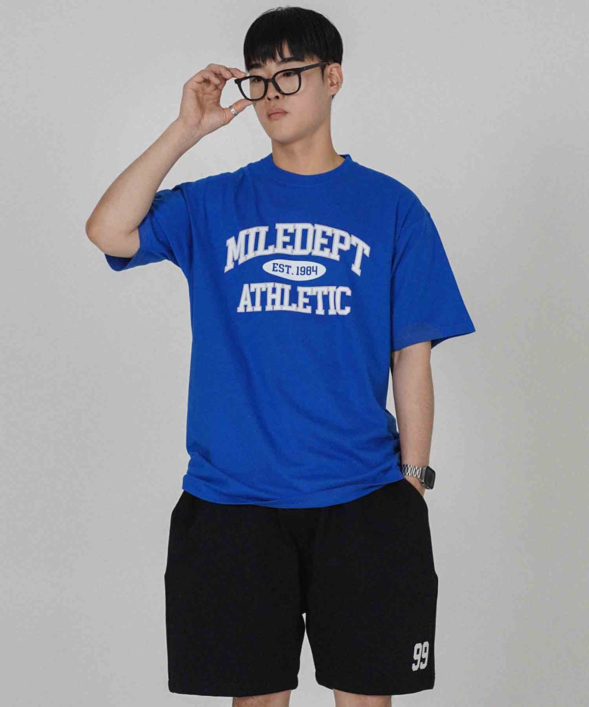 더마일(THEMILE) MILE DEPT. GARMENTS CREW [BLUE]
