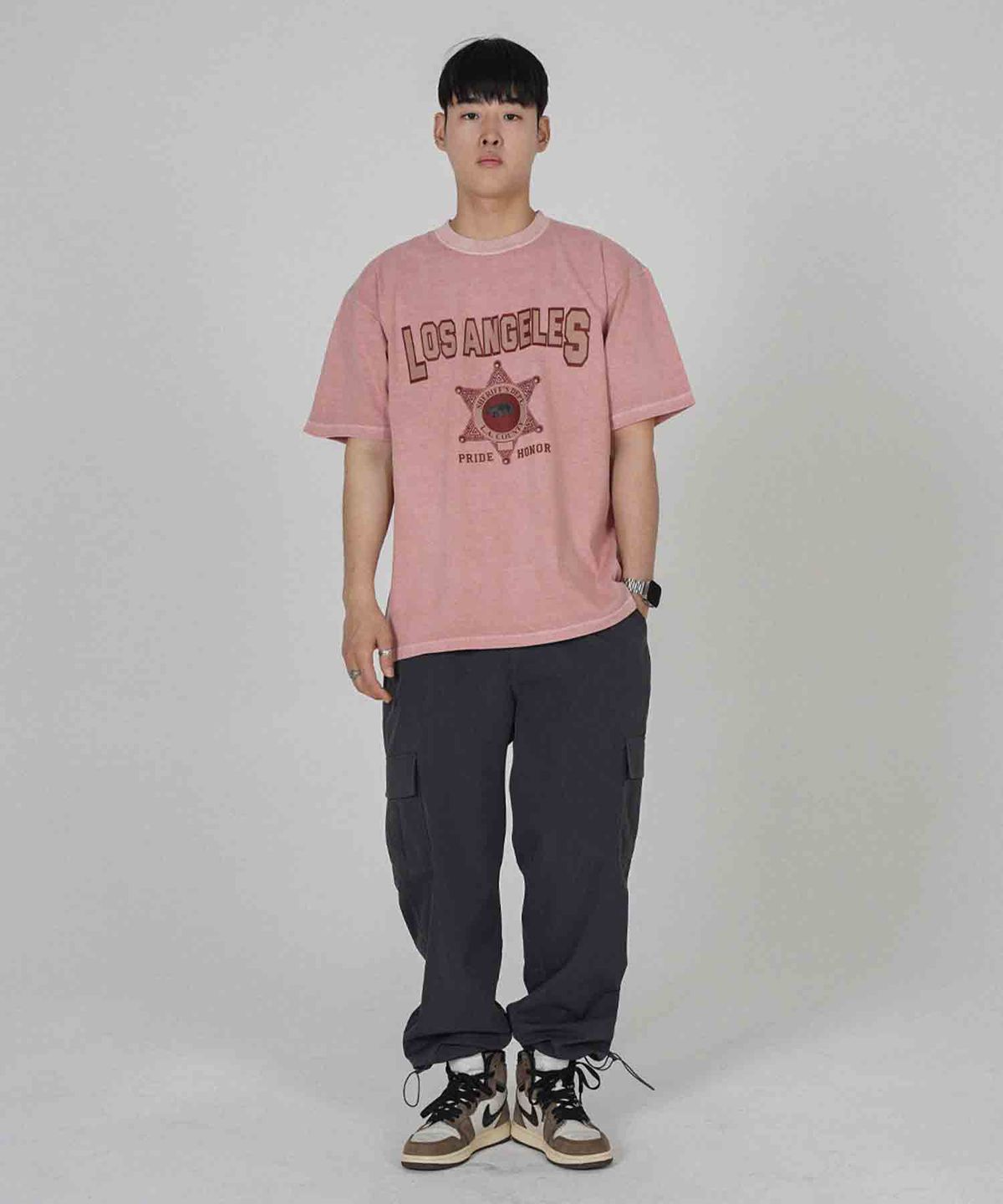 더마일(THEMILE) L.A COUNTY GARMENTS CREW [D.PINK]
