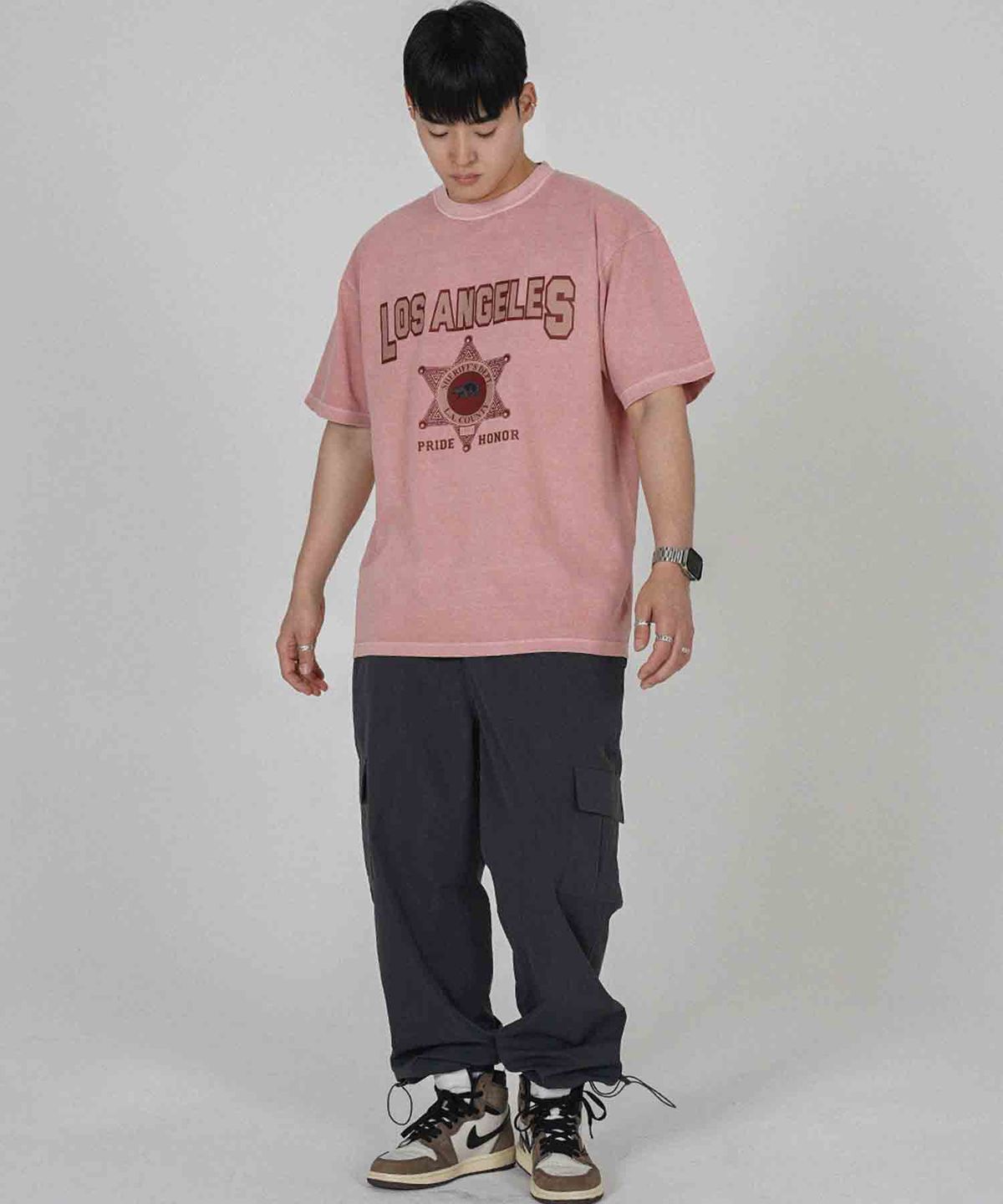 더마일(THEMILE) L.A COUNTY GARMENTS CREW [D.PINK]
