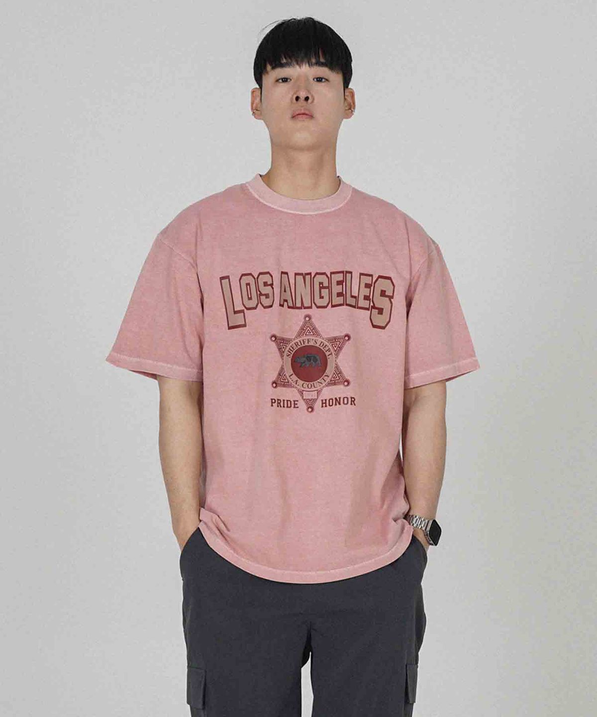 더마일(THEMILE) L.A COUNTY GARMENTS CREW [D.PINK]