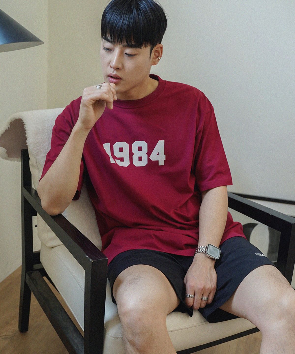 더마일(THEMILE) 1984 GARMENTS CREW [BURGANDY]