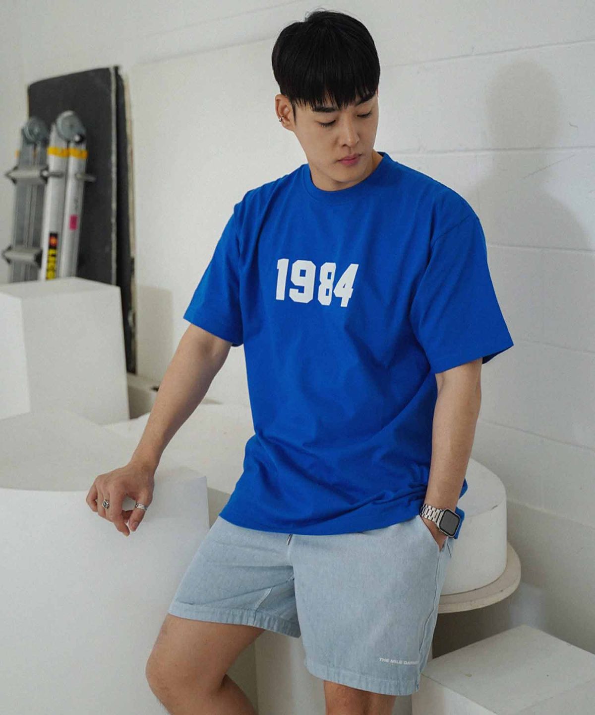 더마일(THEMILE) 1984 GARMENTS CREW [BLUE]