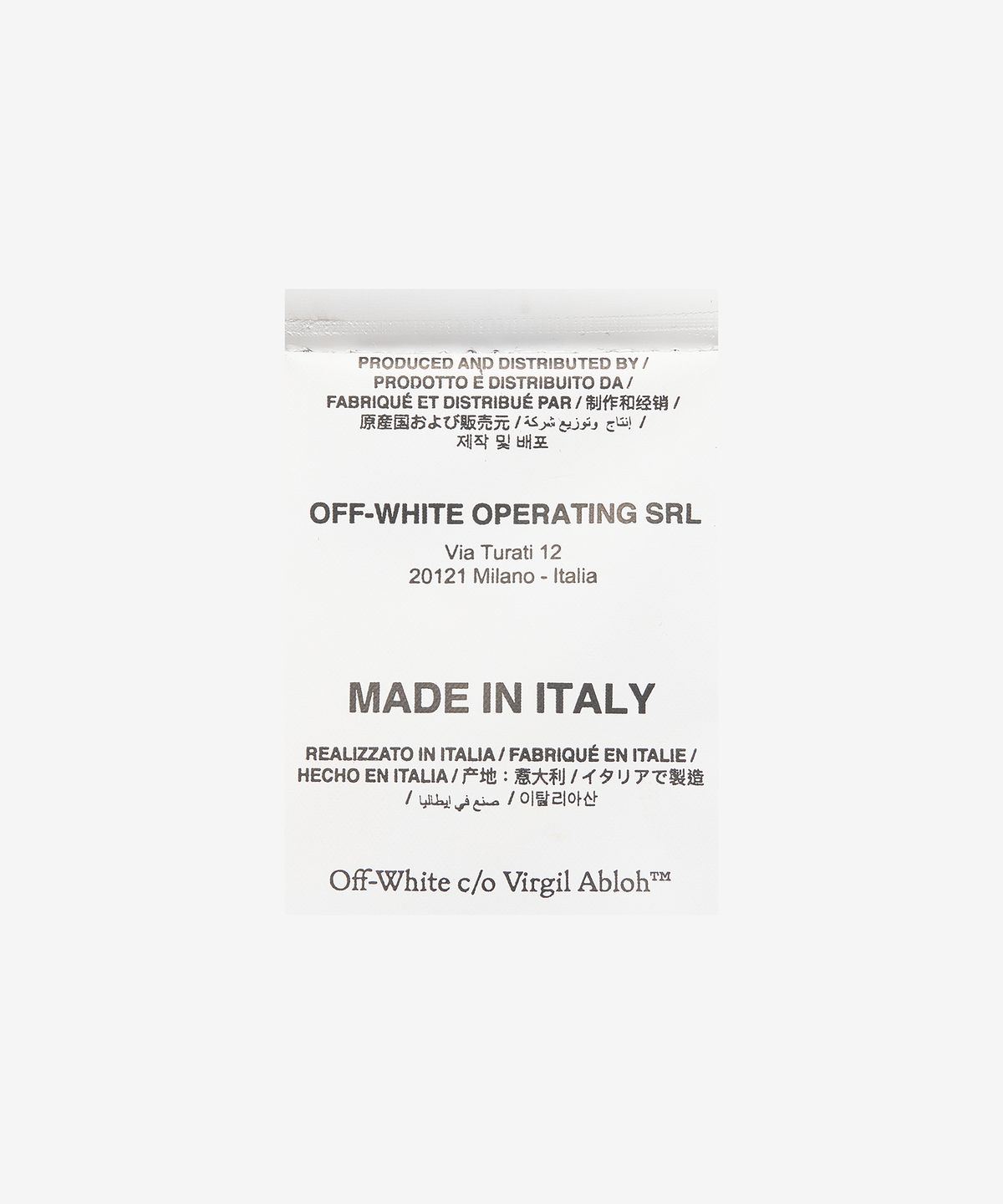 오프화이트(OFF-WHITE) 지퍼 울 슬림 팬츠 - 블랙 / OMCA196S23FAB0011000