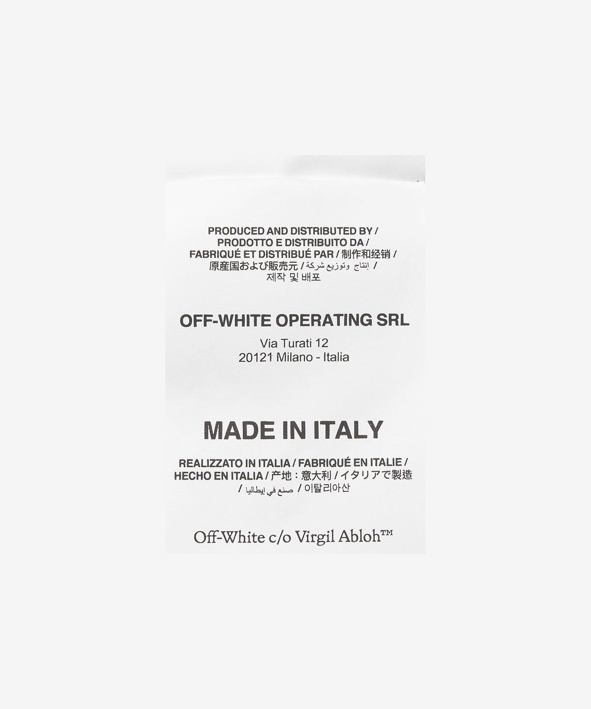 오프화이트(OFF-WHITE) 타이 다이 크롭 티셔츠 - 블루 / OWAD216S23FAB0054000