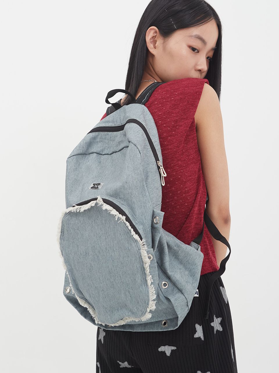 MUSINSA公式 | MUWM Nest Backpack (Soft Denim)