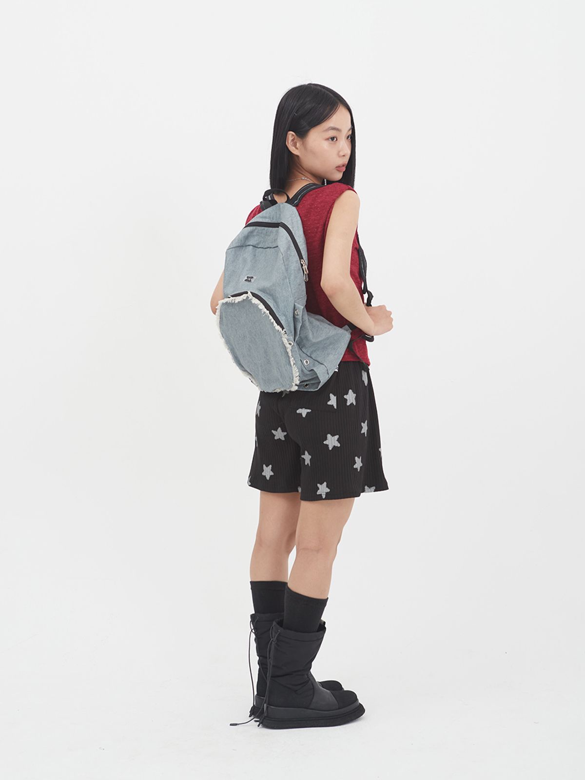 무음(MUWM) 네스트 백팩 Nest Backpack (Soft Denim)