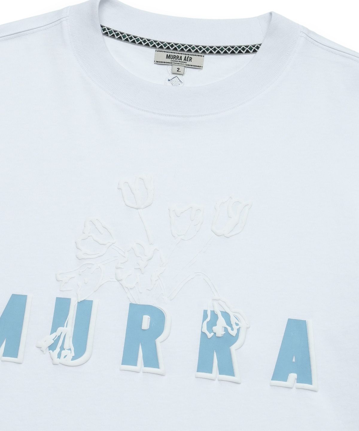 무라(MURRA) 뢰르 블루 티셔츠 _ 화이트