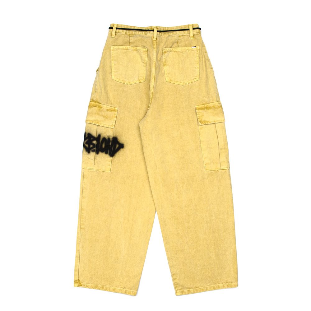 パンツ BLACKBLOND Bibbidi Graffiti Logo Wide Denim Cargo Pants Must 블랙블론드 BLACKBLOND - BBD Graffiti Logo Wide Denim Cargo