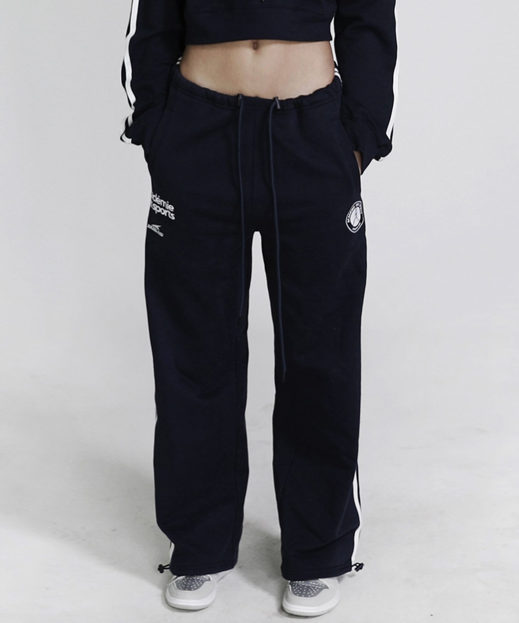 ◆BADBLOOD◆ ADS vintage 2 way jogger brushed navy at-pts22- MUSINSA | BADBLOOD ADS Vintage 2 way jogger (napping) - Navy