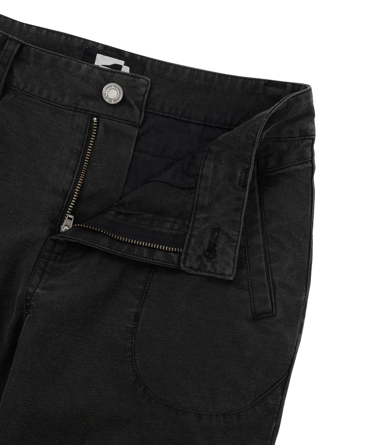 웰빙익스프레스(WELLBEING EXPRESS) Washed Boots Cut Pants Black