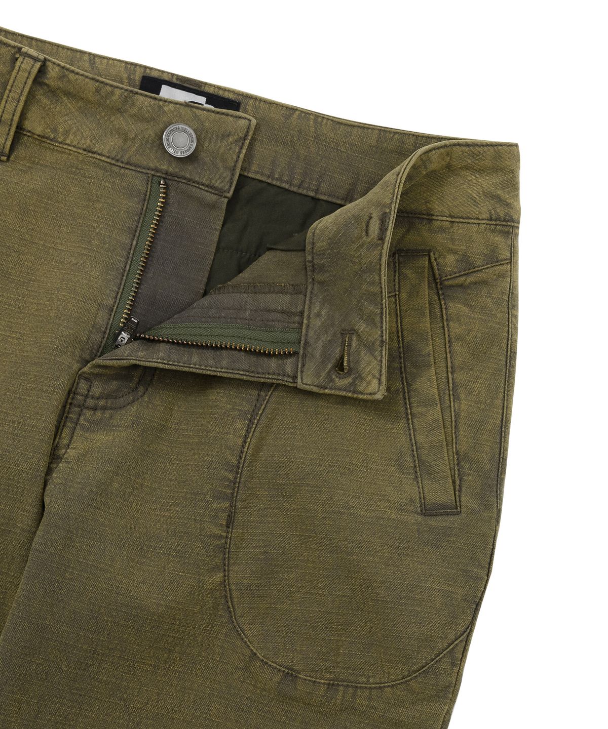 웰빙익스프레스(WELLBEING EXPRESS) Washed Boots Cut Pants Khaki