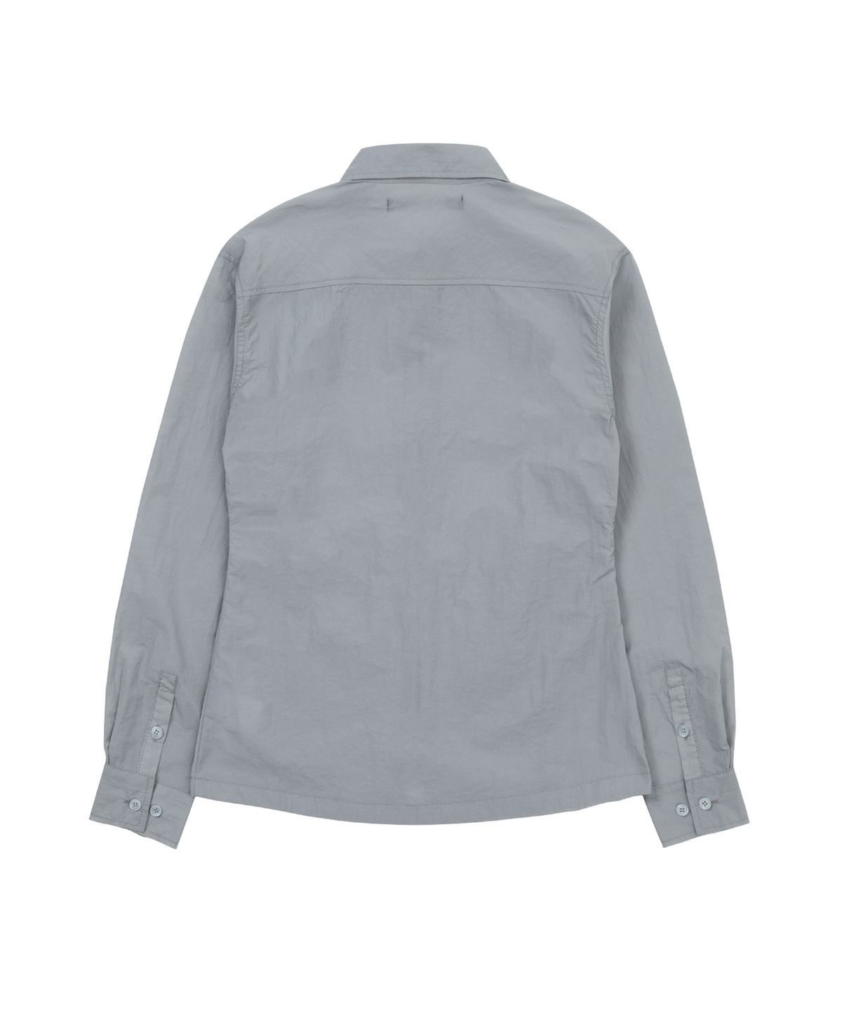 웰빙익스프레스(WELLBEING EXPRESS) Nylon Pocket Zip Up Shirt Sky Blue