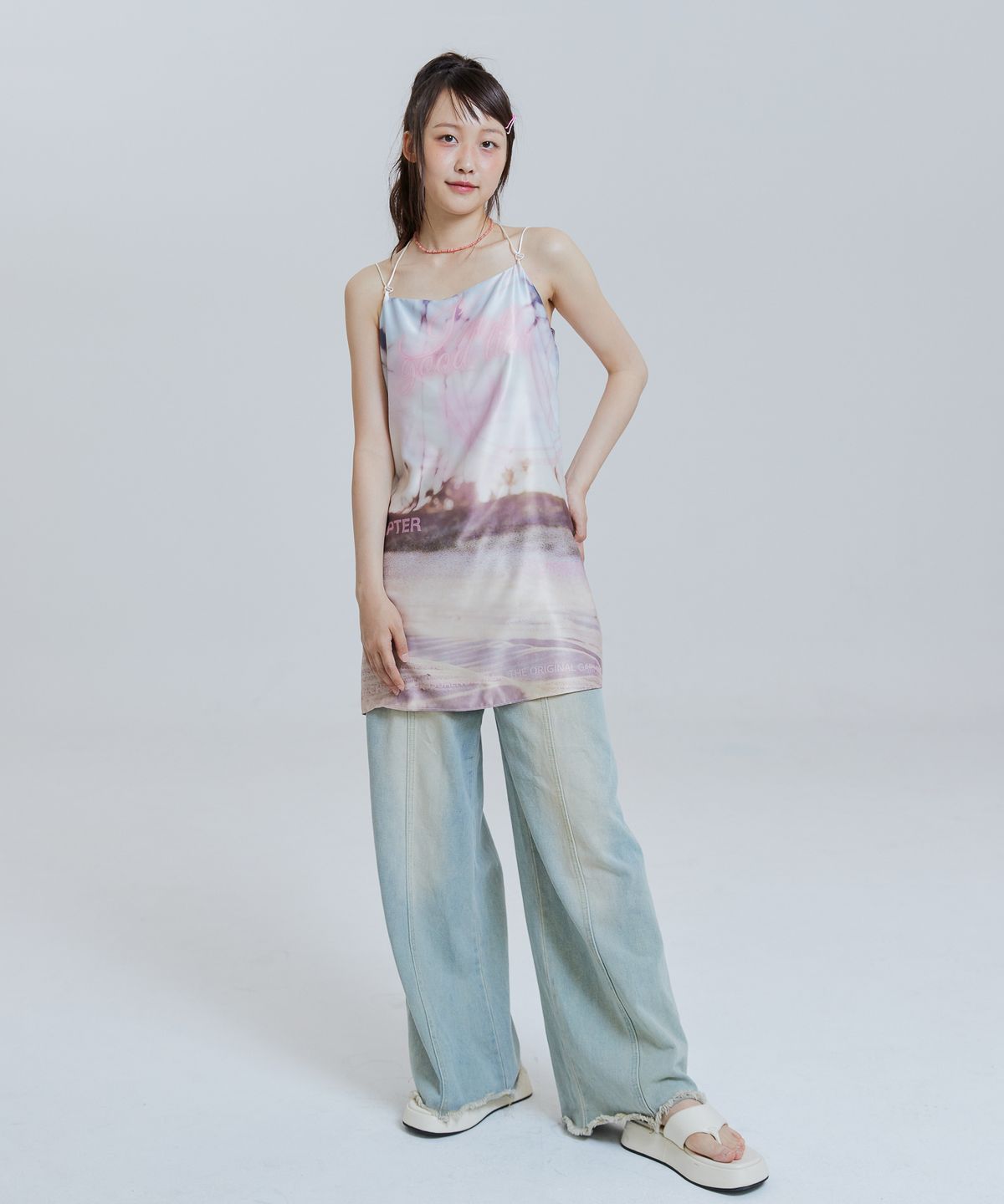 언유주얼 노말(UNUSUALNORMAL) INEZ MINI DRESS_CREAM