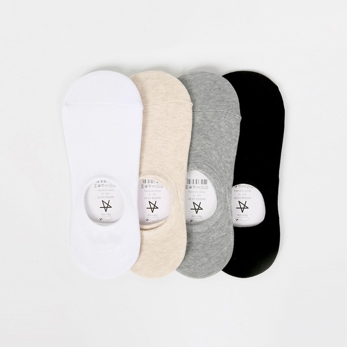 삭스에이(SOCKSA) [10PACK]베이직 200N 무지 라운드 페이크삭스 덧신 11색상 여자 남자 빅사이즈