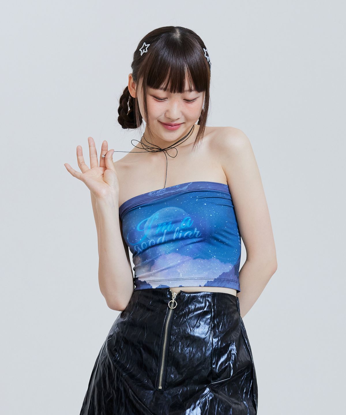 언유주얼 노말(UNUSUALNORMAL) JADE JERSEY TOP_BLACK