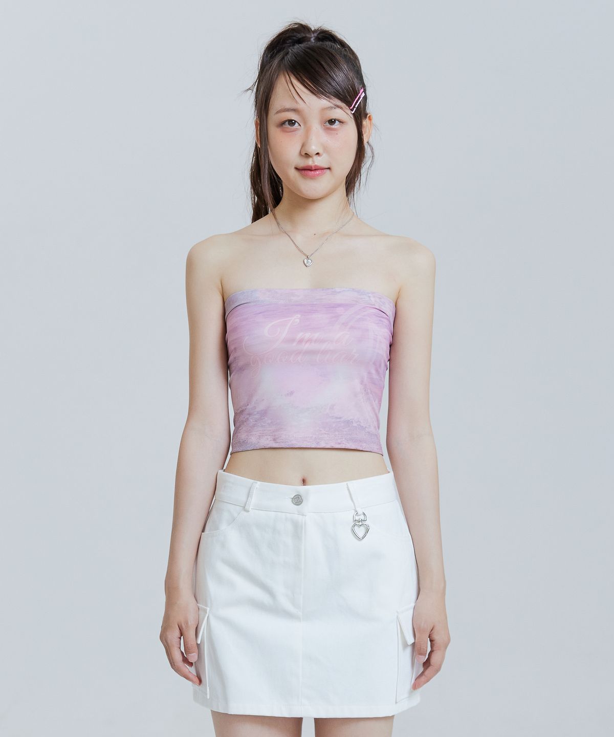 언유주얼 노말(UNUSUALNORMAL) JADE JERSEY TOP_PINK