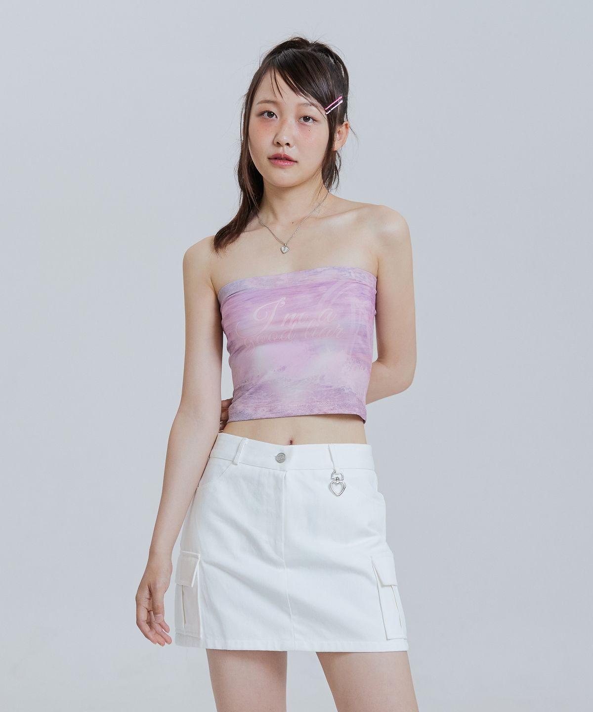 언유주얼 노말(UNUSUALNORMAL) JADE JERSEY TOP_PINK