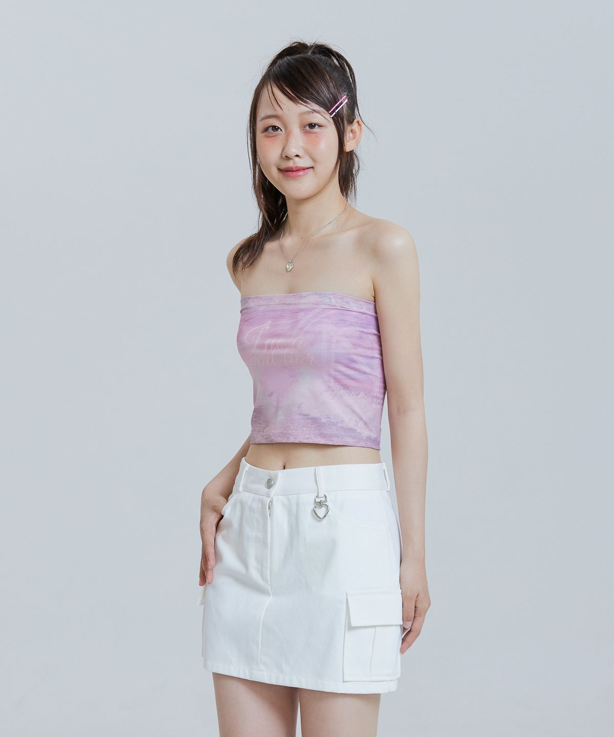 언유주얼 노말(UNUSUALNORMAL) JADE JERSEY TOP_PINK