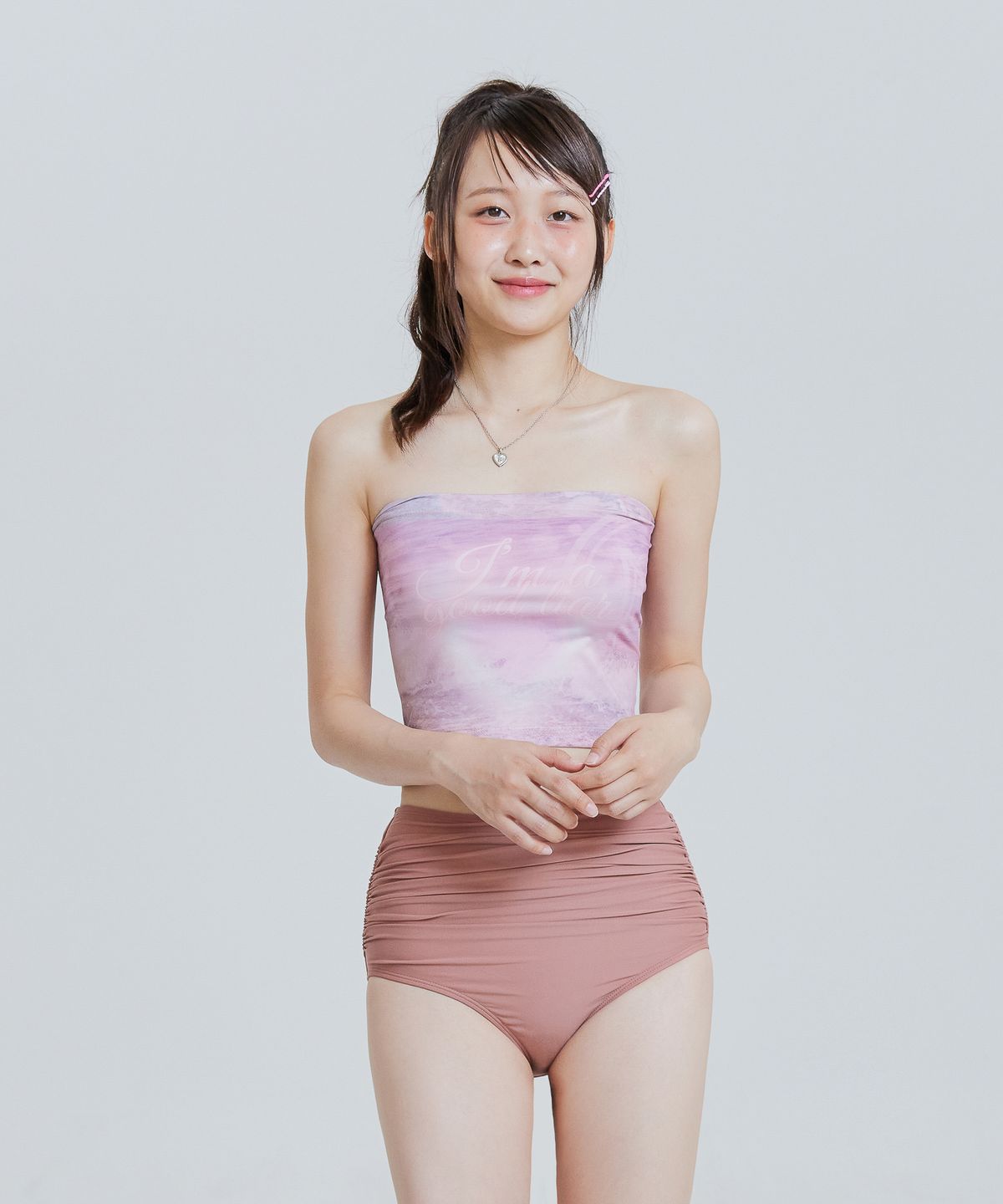 언유주얼 노말(UNUSUALNORMAL) JADE JERSEY TOP_PINK