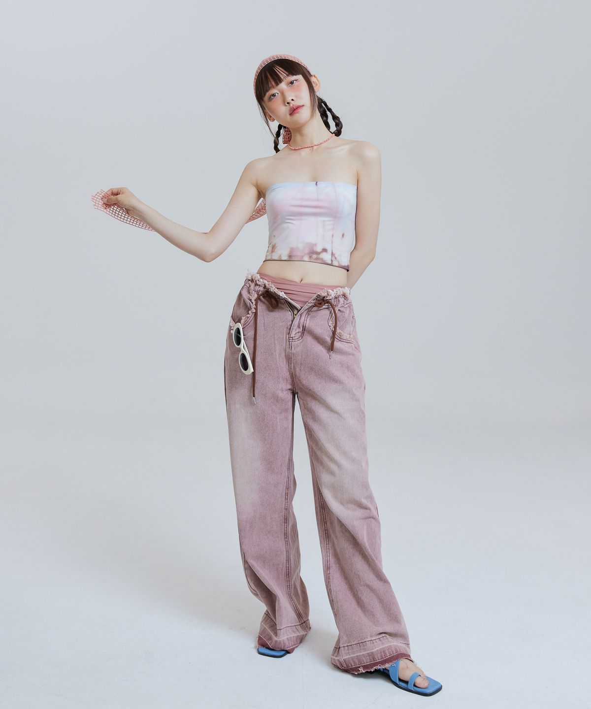 언유주얼 노말(UNUSUALNORMAL) JADE JERSEY TOP_CREAM