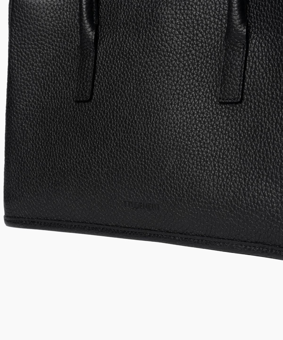 튜드먼트(TTUDEMENT) CLASSIC SQUARE LEATHER SHOULDER BAG BLACK