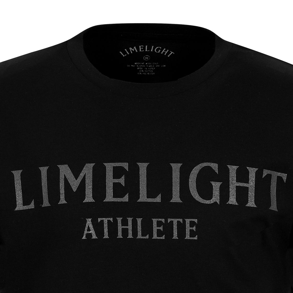 라임라잇 어패럴(LIMELIGHT APPAREL) 애슬릿 티셔츠 (블랙/그레이)