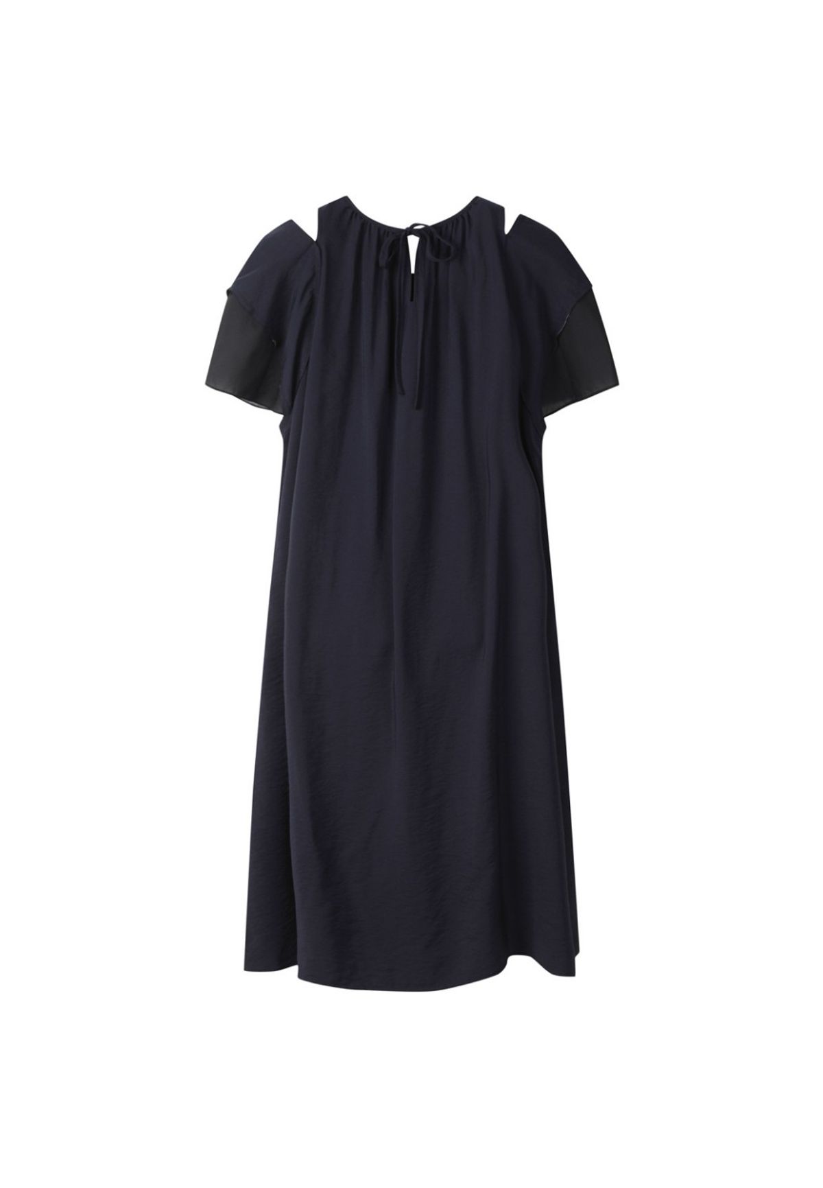 래코드(RECODE) Patchwork Slit Shoulder Dress_RQDAM23591NYX
