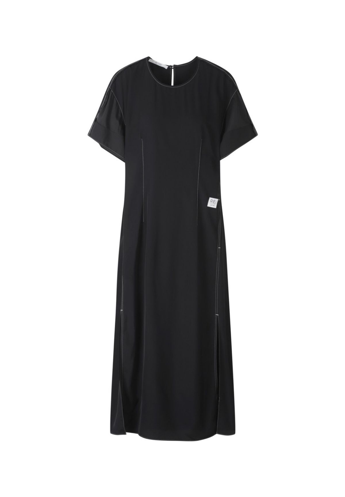 래코드(RECODE) Patchwork Long Dress_RQDAM23592BKX