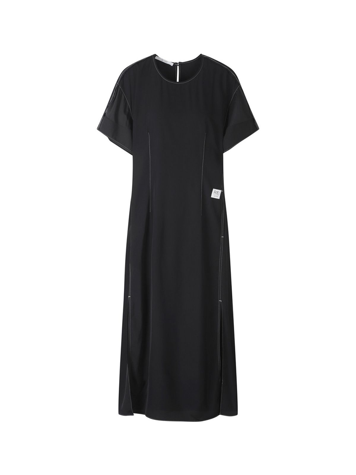 래코드(RECODE) Patchwork Long Dress_RQDAM23592BKX