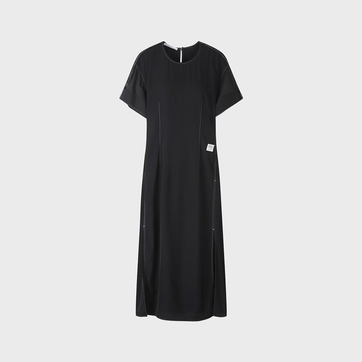 래코드(RECODE) Patchwork Long Dress_RQDAM23592BKX