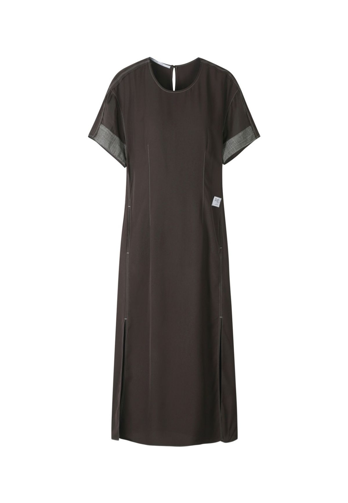 래코드(RECODE) Patchwork Long Dress_RQDAM23592BRX