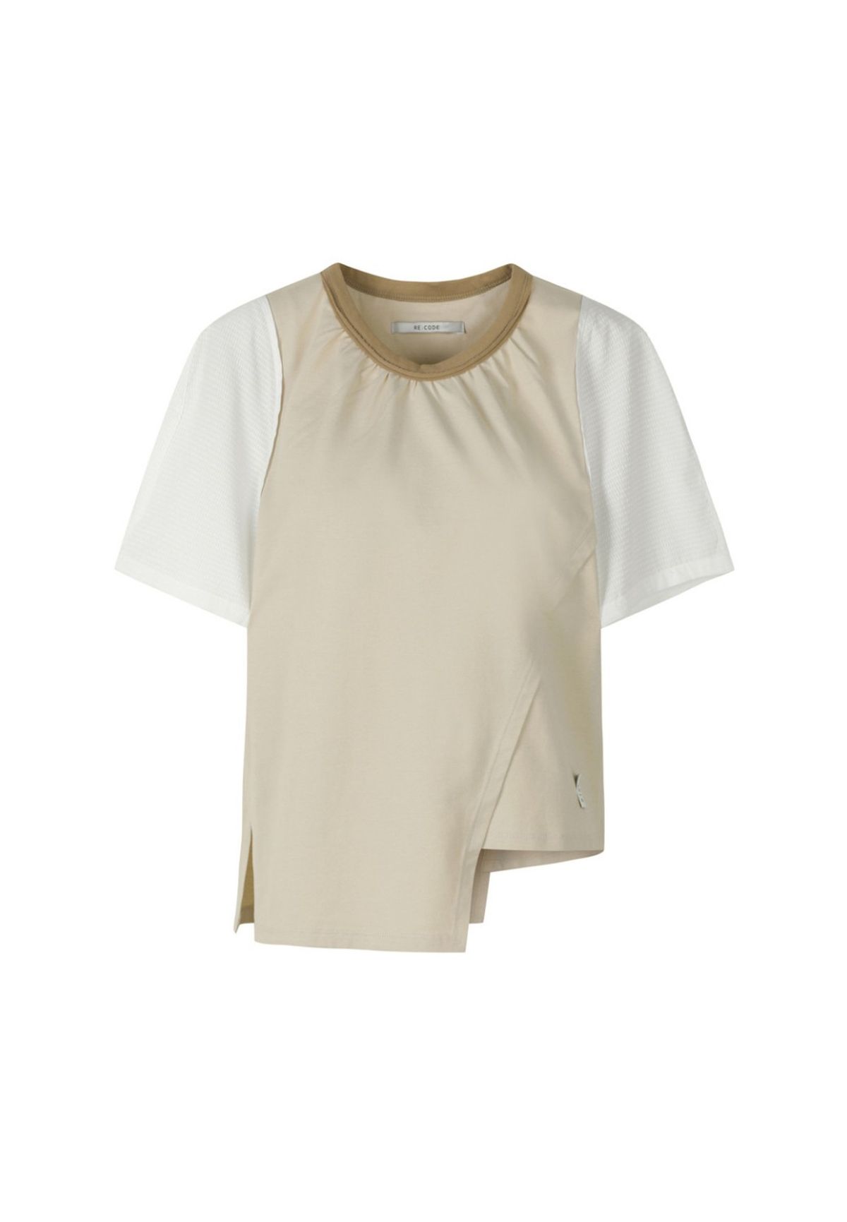 래코드(RECODE) Seersucker Half Sleeve Top_RQTAM23579BEX