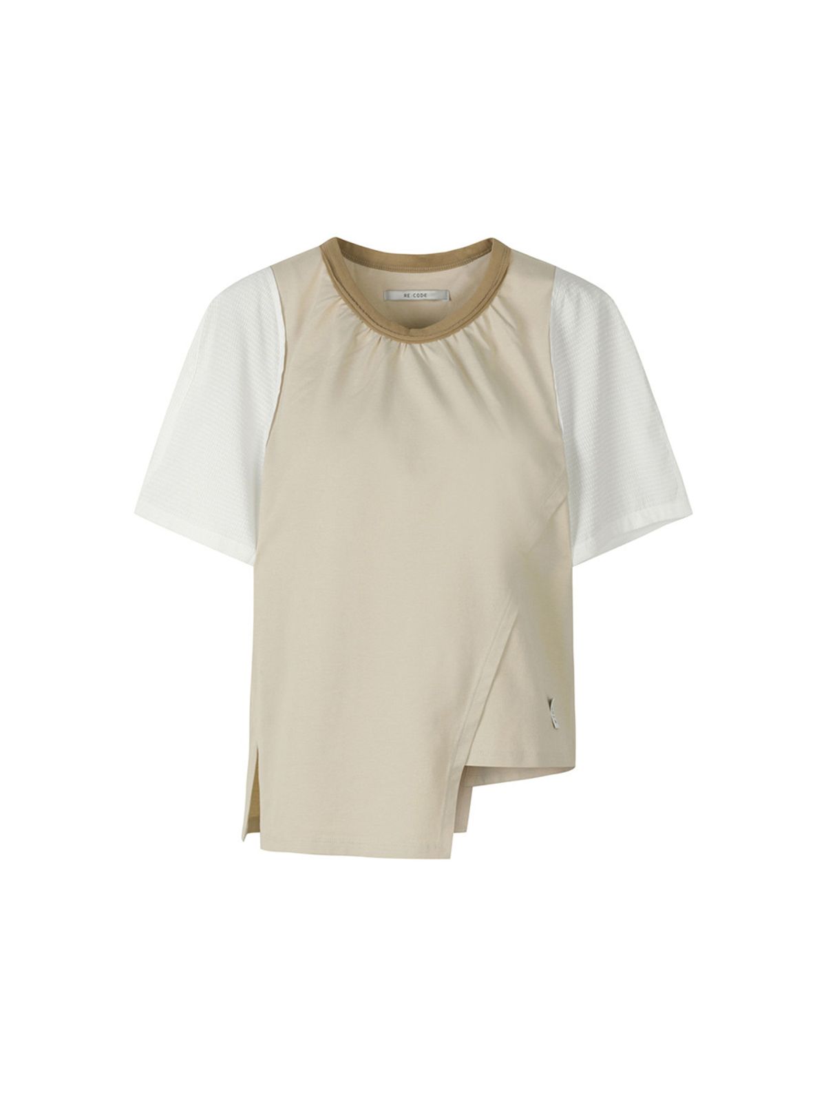 래코드(RECODE) Seersucker Half Sleeve Top_RQTAM23579BEX