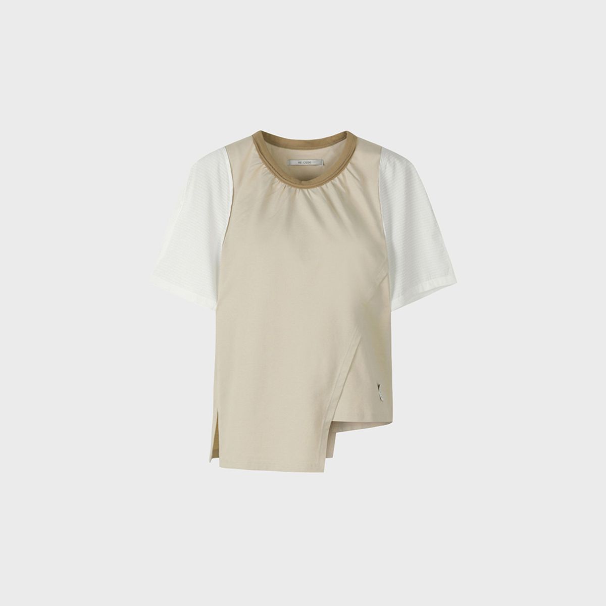 래코드(RECODE) Seersucker Half Sleeve Top_RQTAM23579BEX