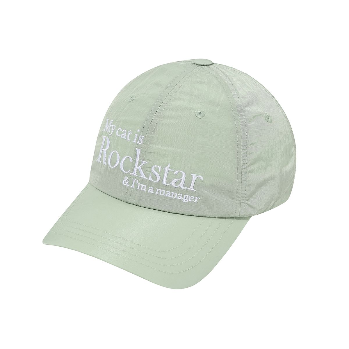 조거쉬(JOEGUSH) Rockstar cat Nylon cap (Mint)
