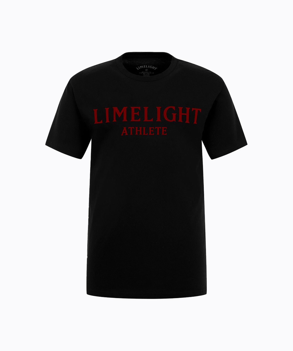 라임라잇 어패럴(LIMELIGHT APPAREL) 애슬릿 티셔츠 (블랙/레드)