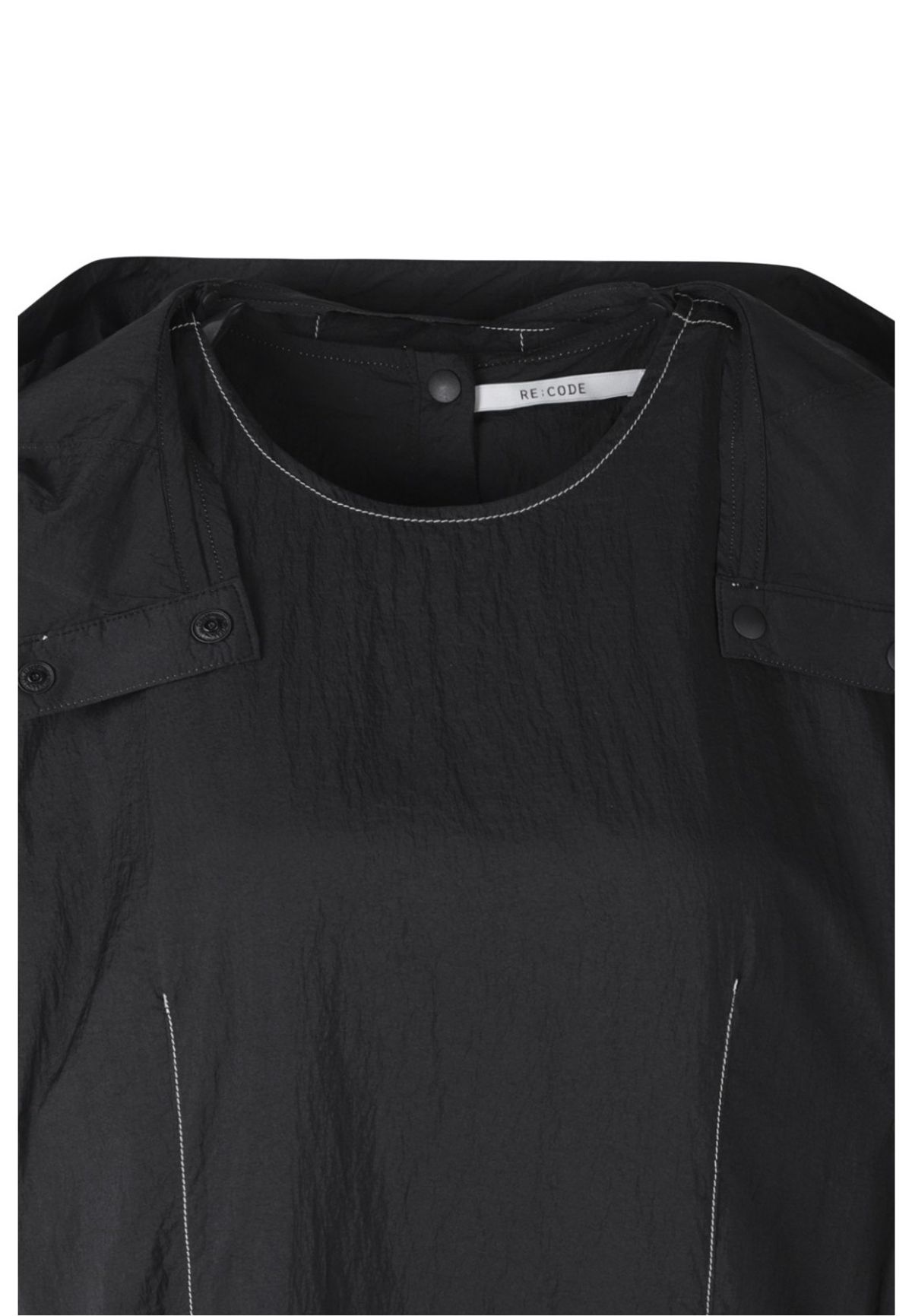 래코드(RECODE) Shirt Layering Strap Dress_RQDAM23561BKX