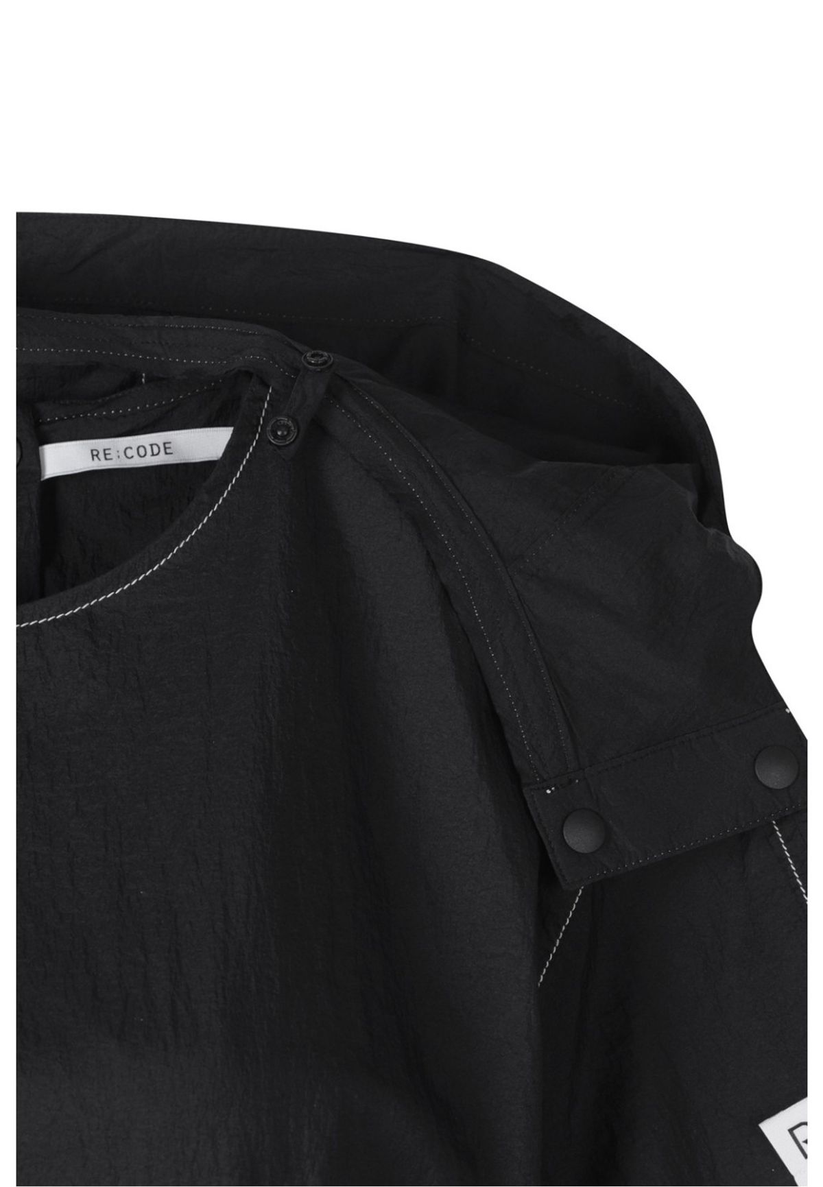 래코드(RECODE) Shirt Layering Strap Dress_RQDAM23561BKX