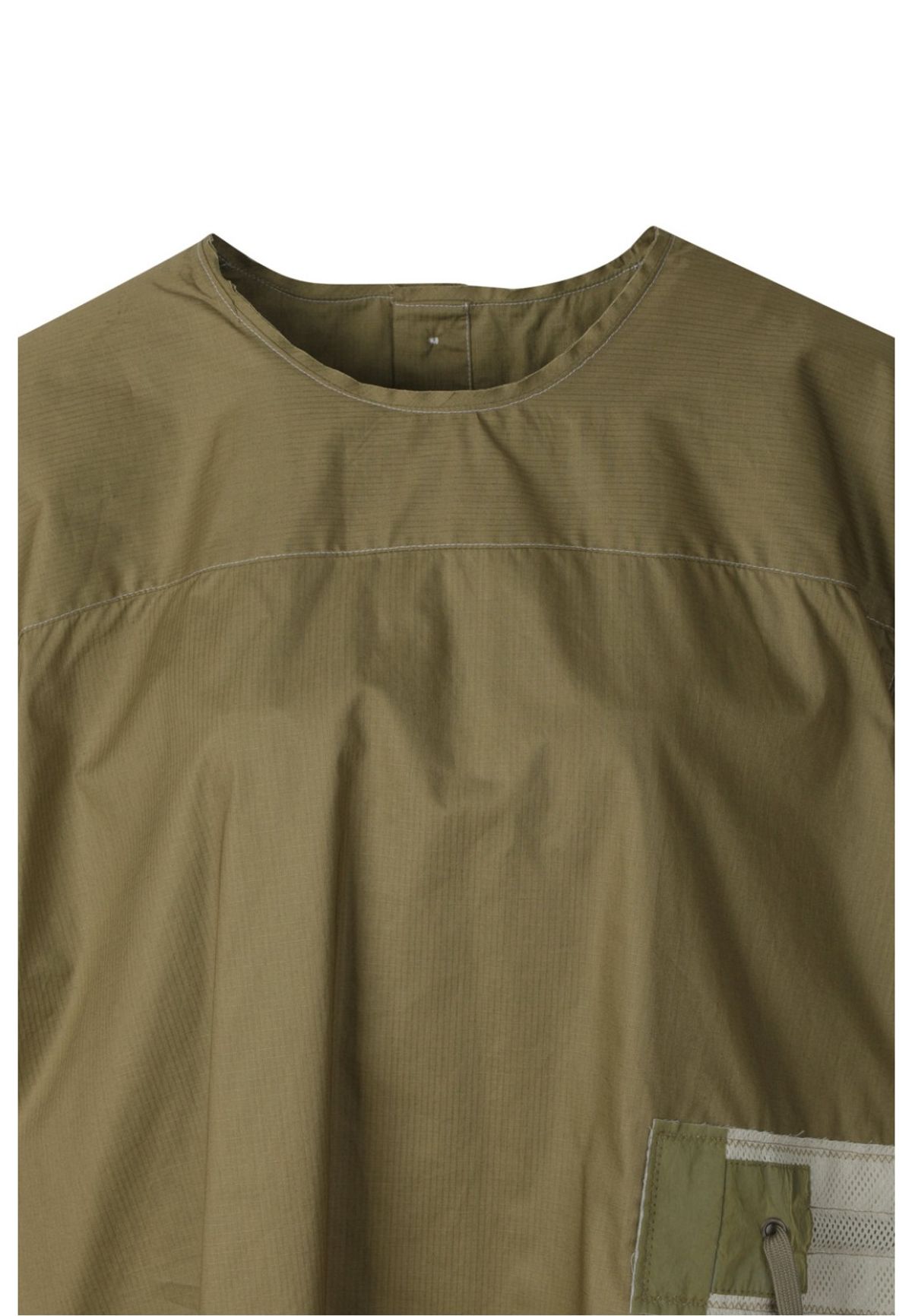 래코드(RECODE) Waist Shirring Patchwork Top_RQSAM23585KHX
