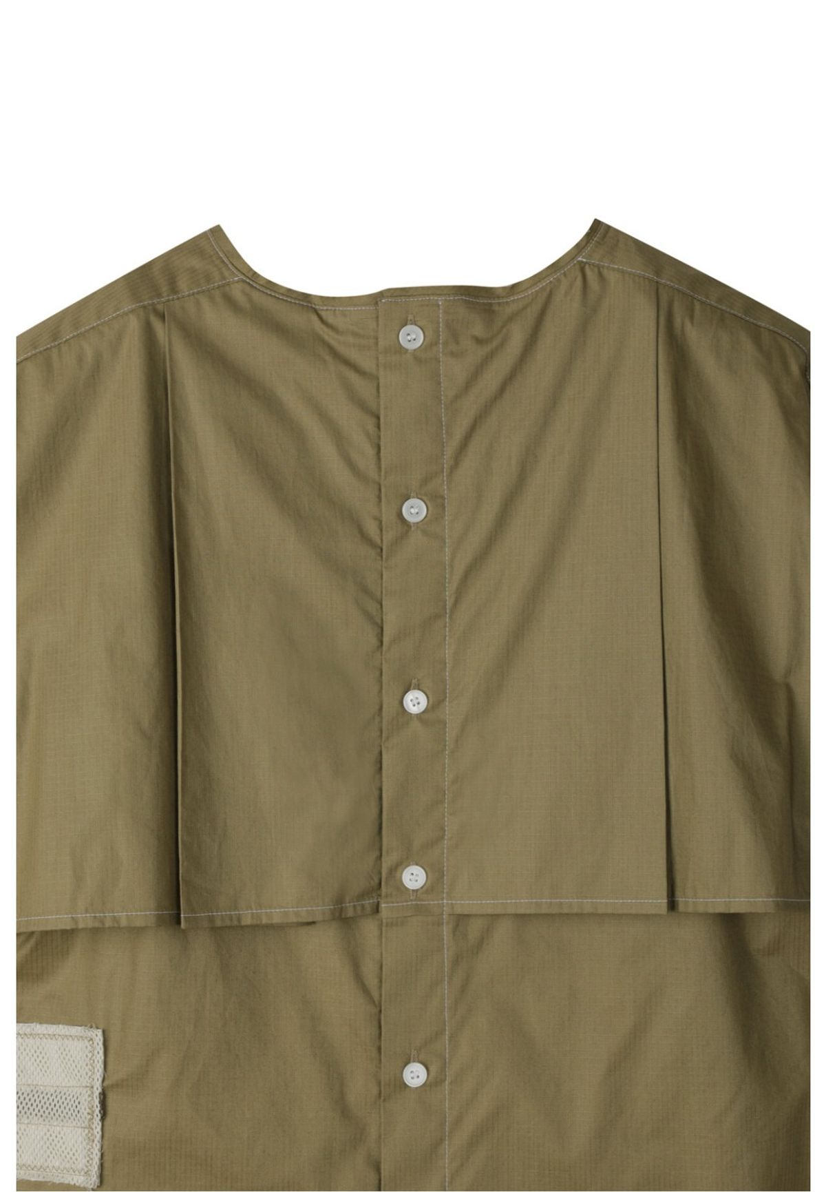 래코드(RECODE) Waist Shirring Patchwork Top_RQSAM23585KHX