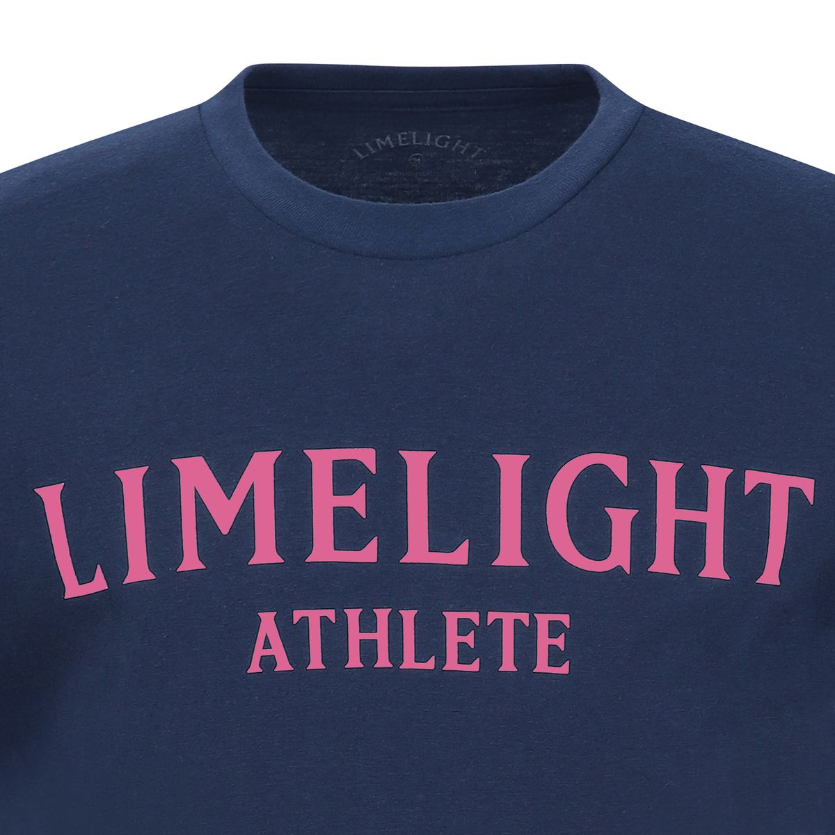 라임라잇 어패럴(LIMELIGHT APPAREL) 애슬릿 티셔츠 (네이비/핑크)