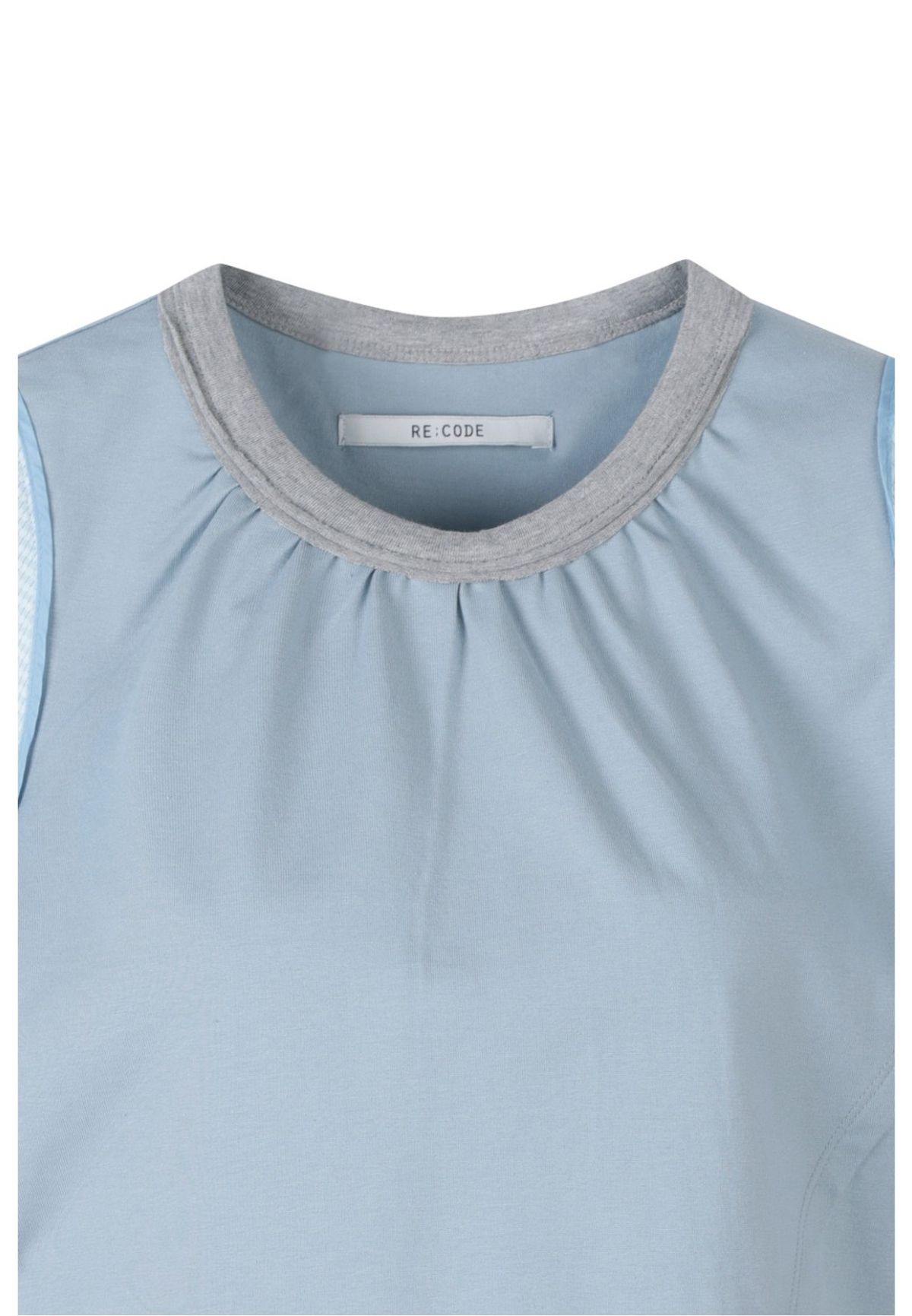 래코드(RECODE) Seersucker Half Sleeve Top_RQTAM23579BUX