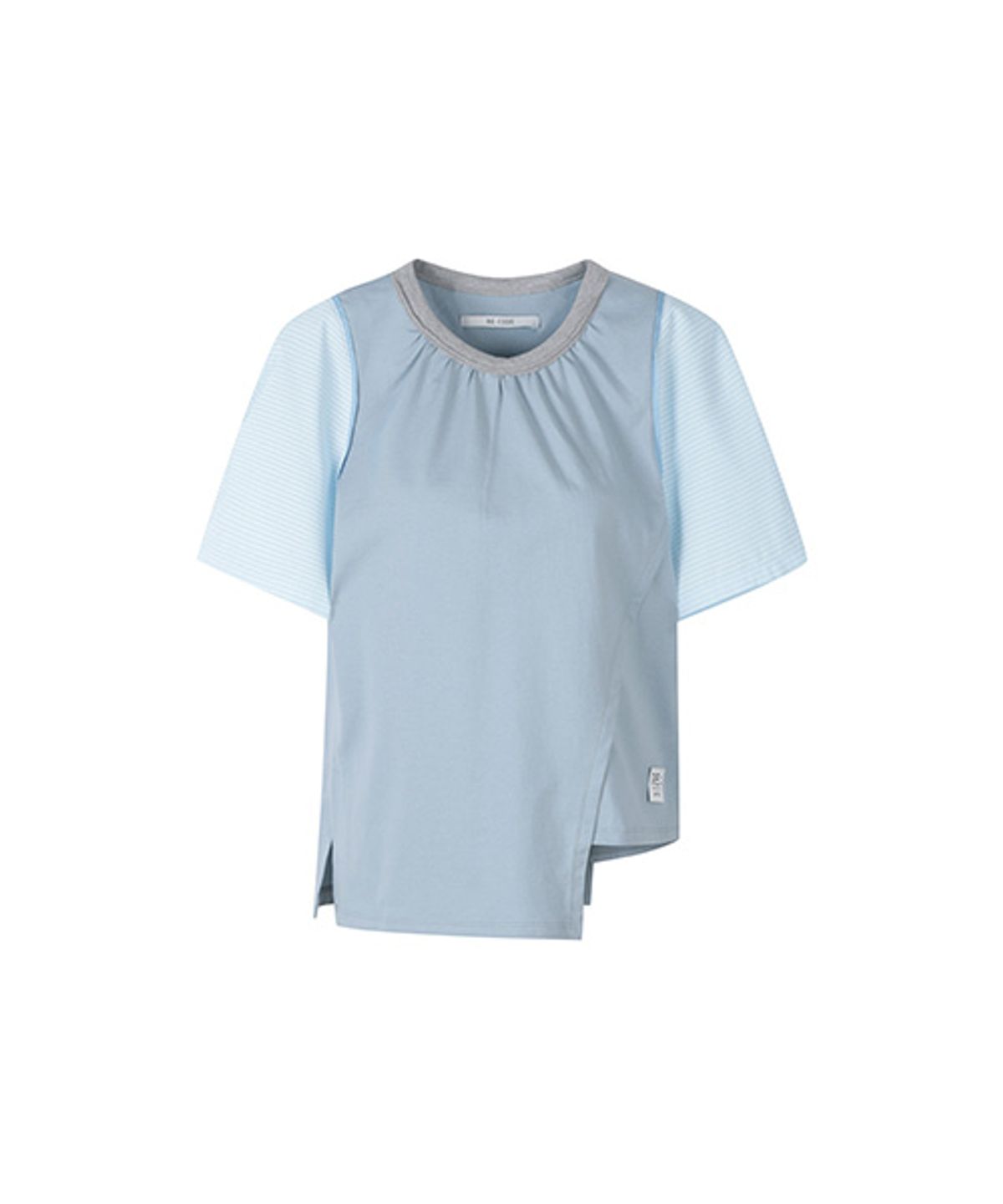 래코드(RECODE) Seersucker Half Sleeve Top_RQTAM23579BUX