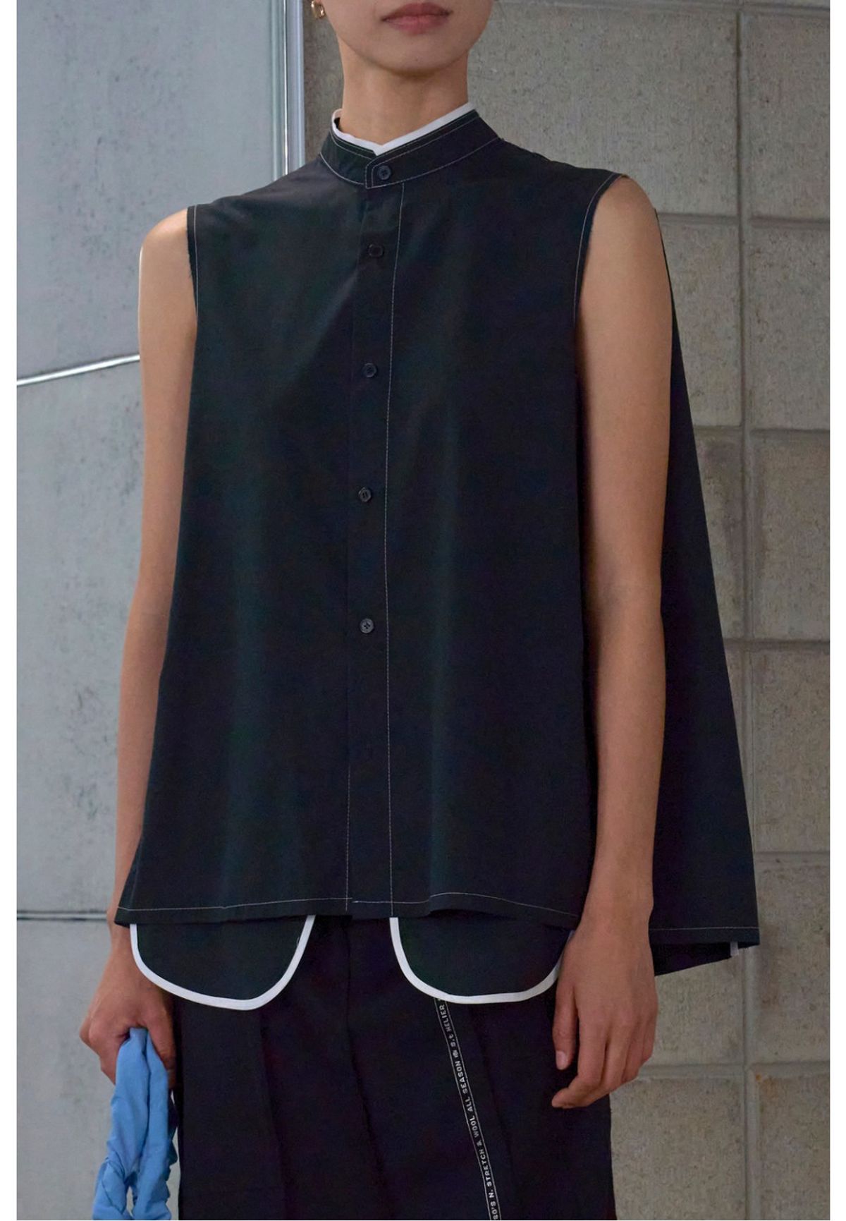 래코드(RECODE) Insideout Pocket Sleeveless Top_RQSAM23593BKX