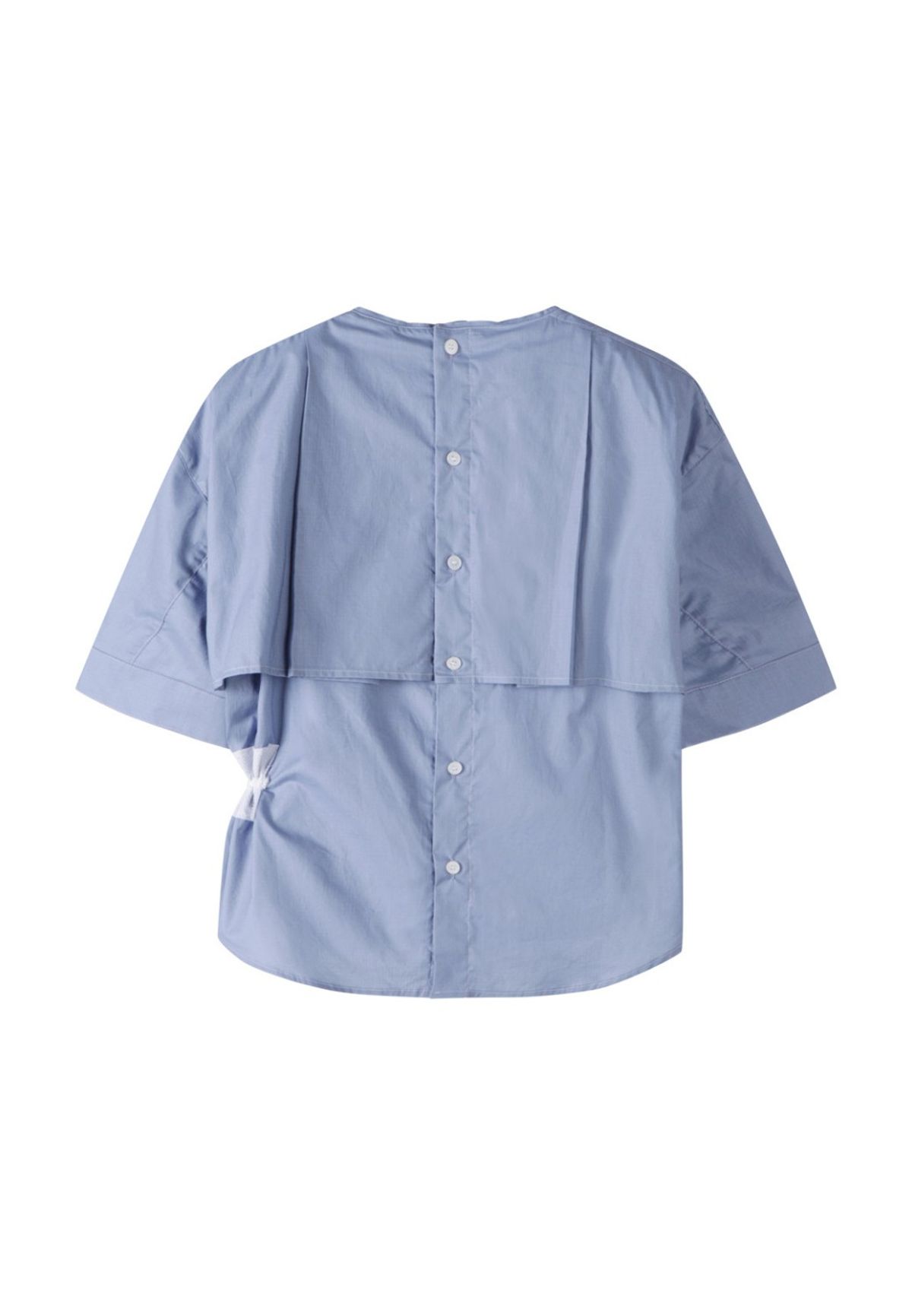 래코드(RECODE) Waist Shirring Patchwork Top_RQSAM23585BUX