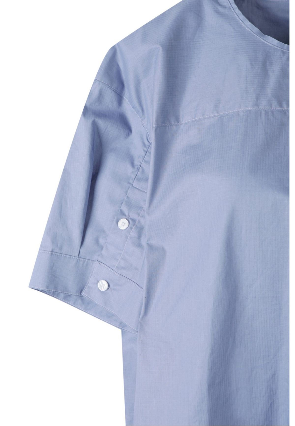 래코드(RECODE) Waist Shirring Patchwork Top_RQSAM23585BUX