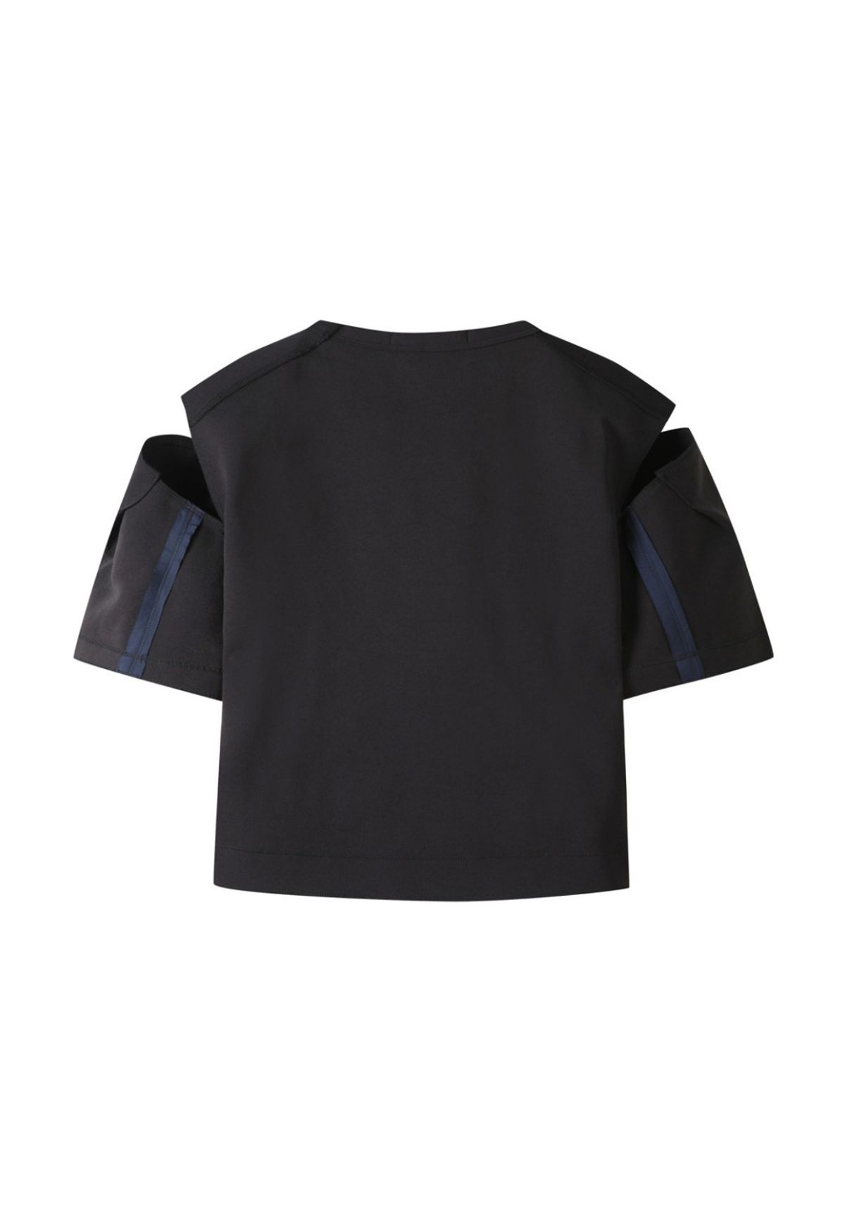래코드(RECODE) Slit Shoulder Top_RQSAM23587BKX