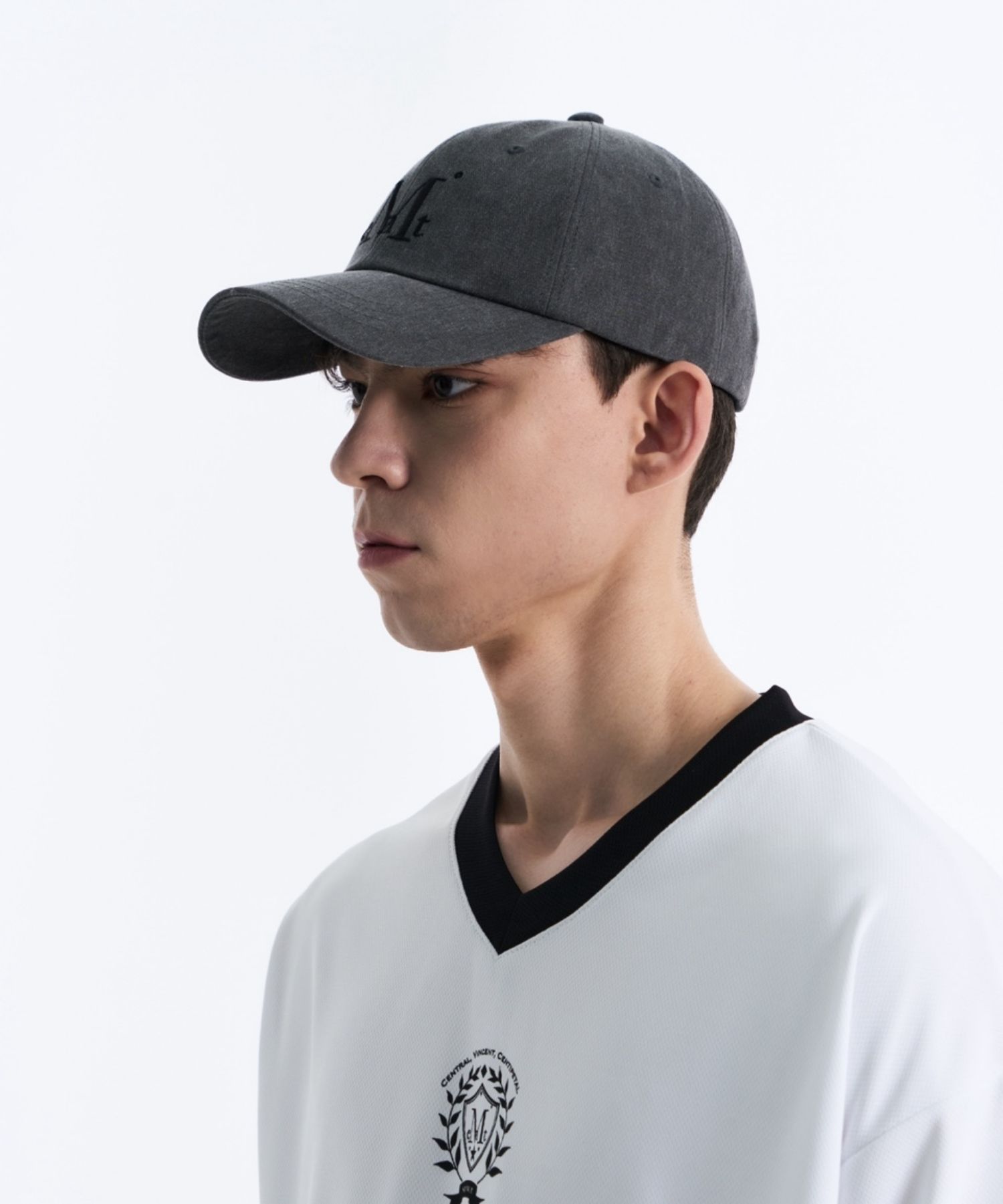 ☆MUCENT☆ Signature Ball Cap Dying Grey Denim MUSINSA | MUCENT Signature ball cap (dying gray denim)